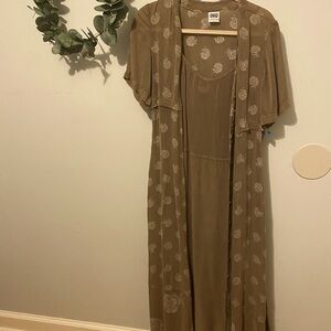 Johnny Was silk maxi dress size large